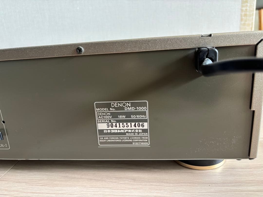 DENON MDデッキ　MD-1000