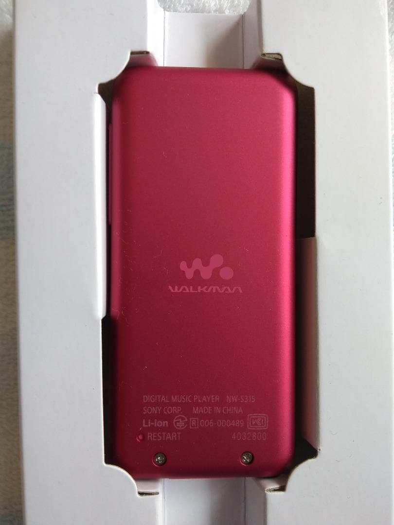 SONY ウォークマン　NW-S315　ビビットピンク　16GB