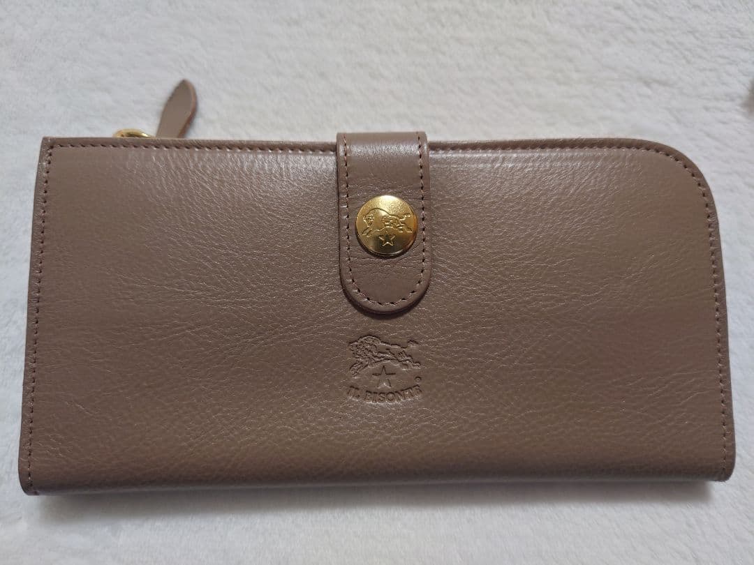 IL BISONTE イルビゾンテ レザー 二つ折り 長財布 美品 伊製