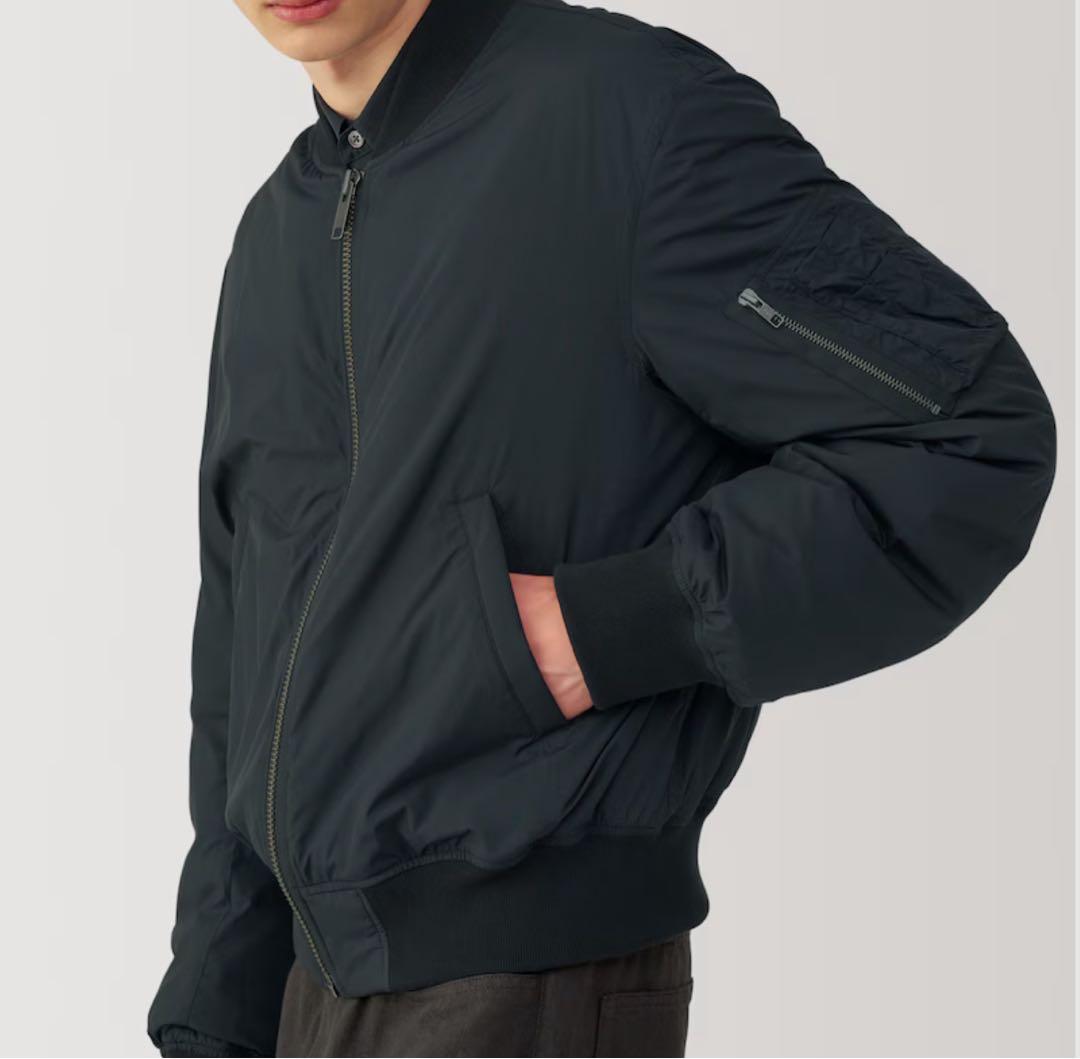 MUJILabo ＭＡ－１ダウンブルゾン 紳士L 黒