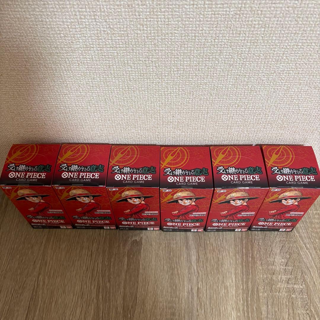 受け継がれる意志6BOX テープ付き　ワンピースカードゲーム