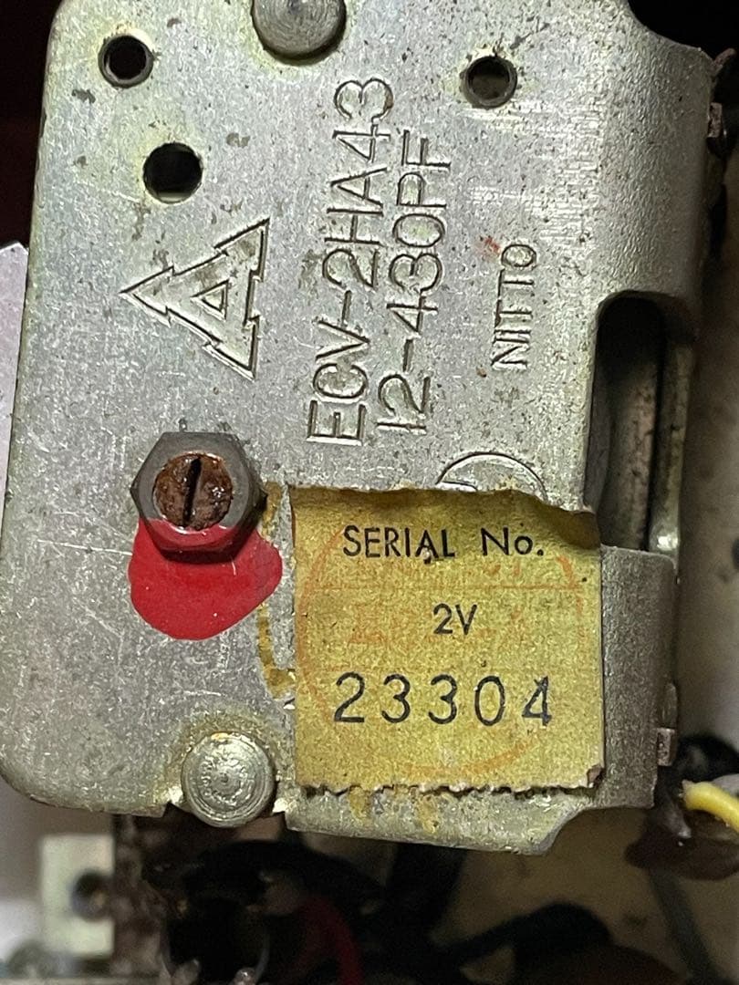 昭和レトロ　1963年　ナショナル パナソニック RE-250 真空管ラジオ