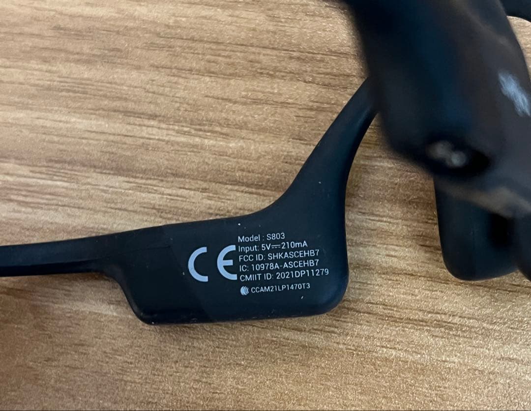 Shokz OpenRun (モデル: S803) 骨伝導イヤホン