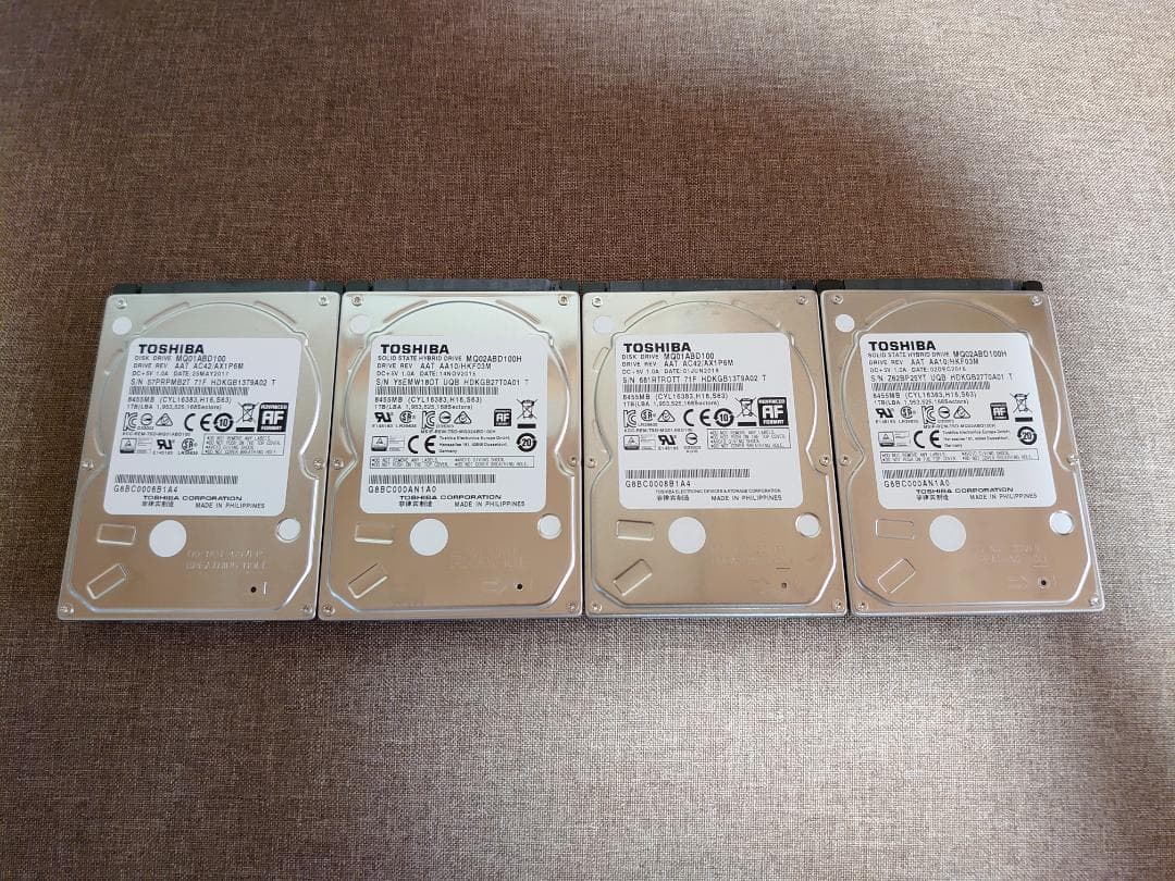 ✨4個セット✨HDD 1000GB✨大容量1TB✨2.5インチ✨10-03