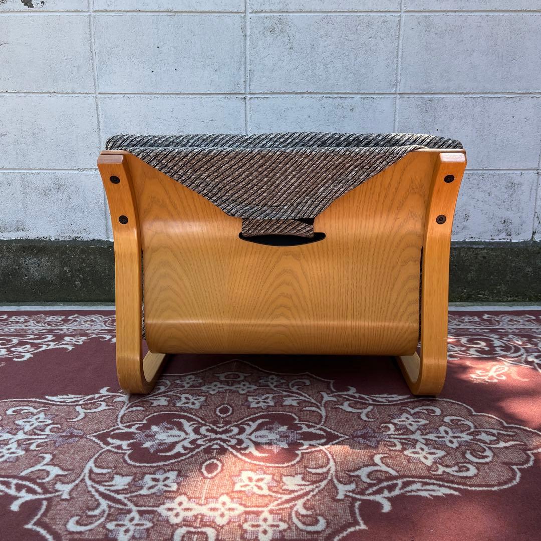 木製家具◾️ 新日本木工 楽座椅子 プライウッド木製フレーム ローチェア