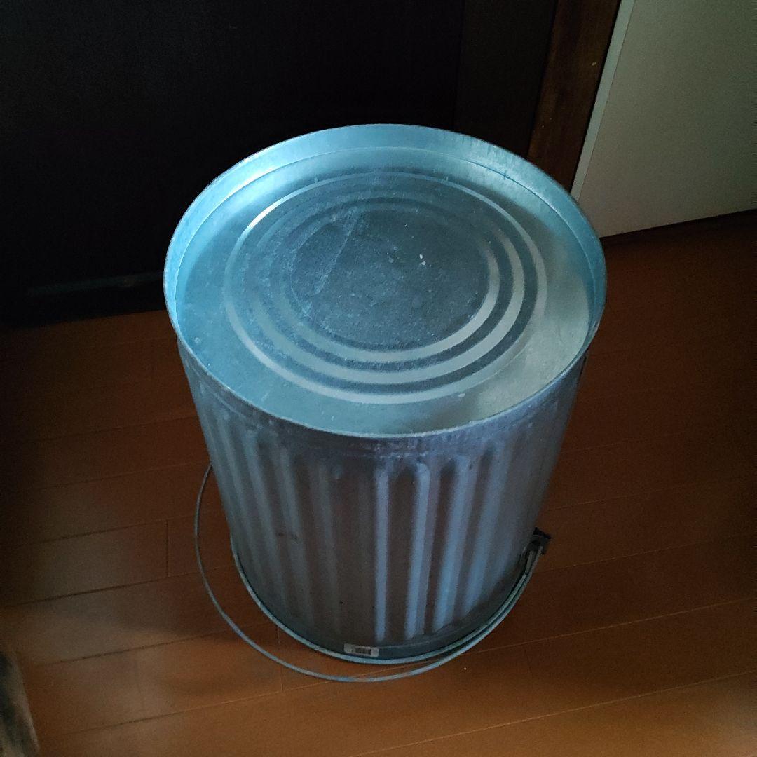 ブリキ製 トラッシュカン ゴミ箱 ＊大＊