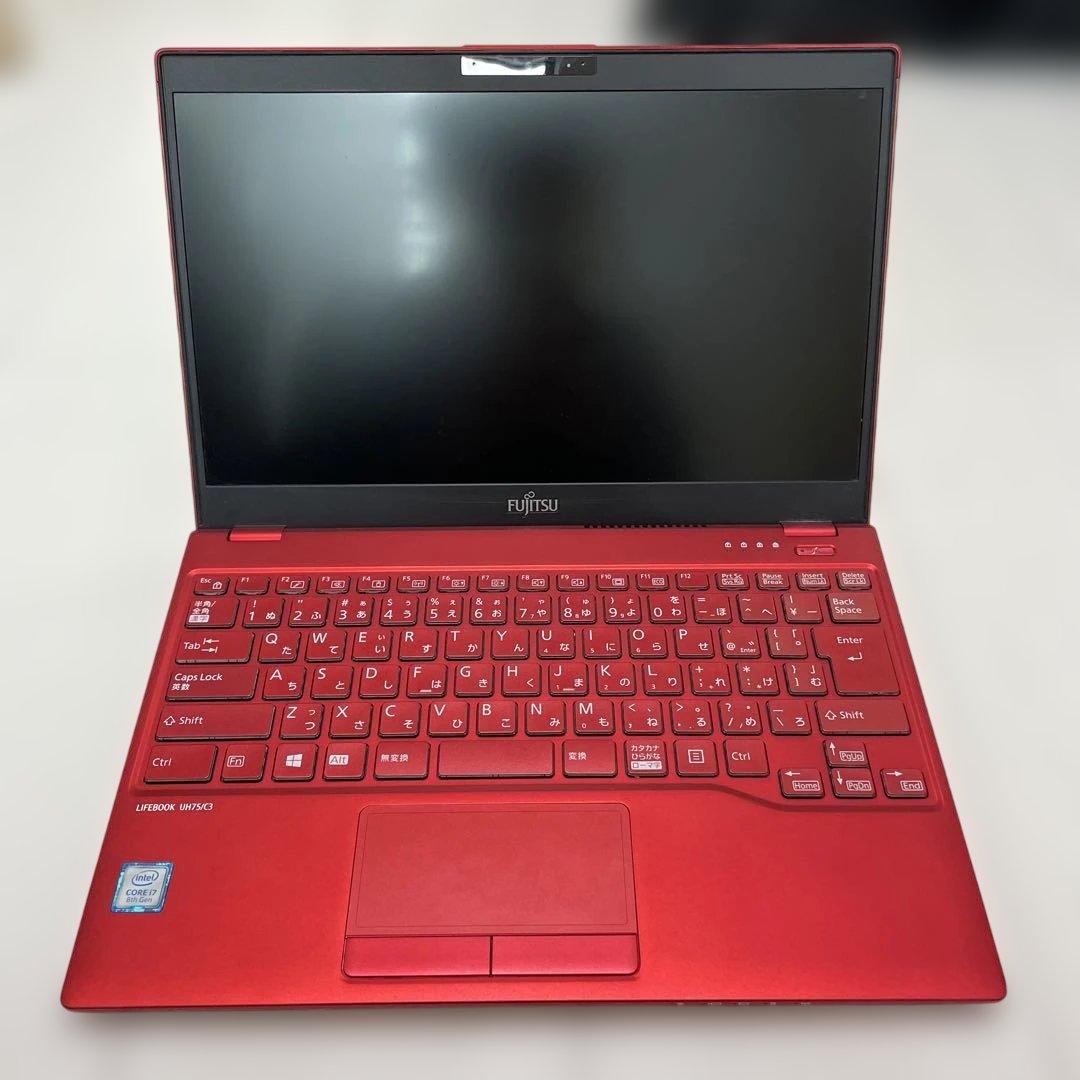 Fujitsu LIFEBOOK UH75/C3 レッド