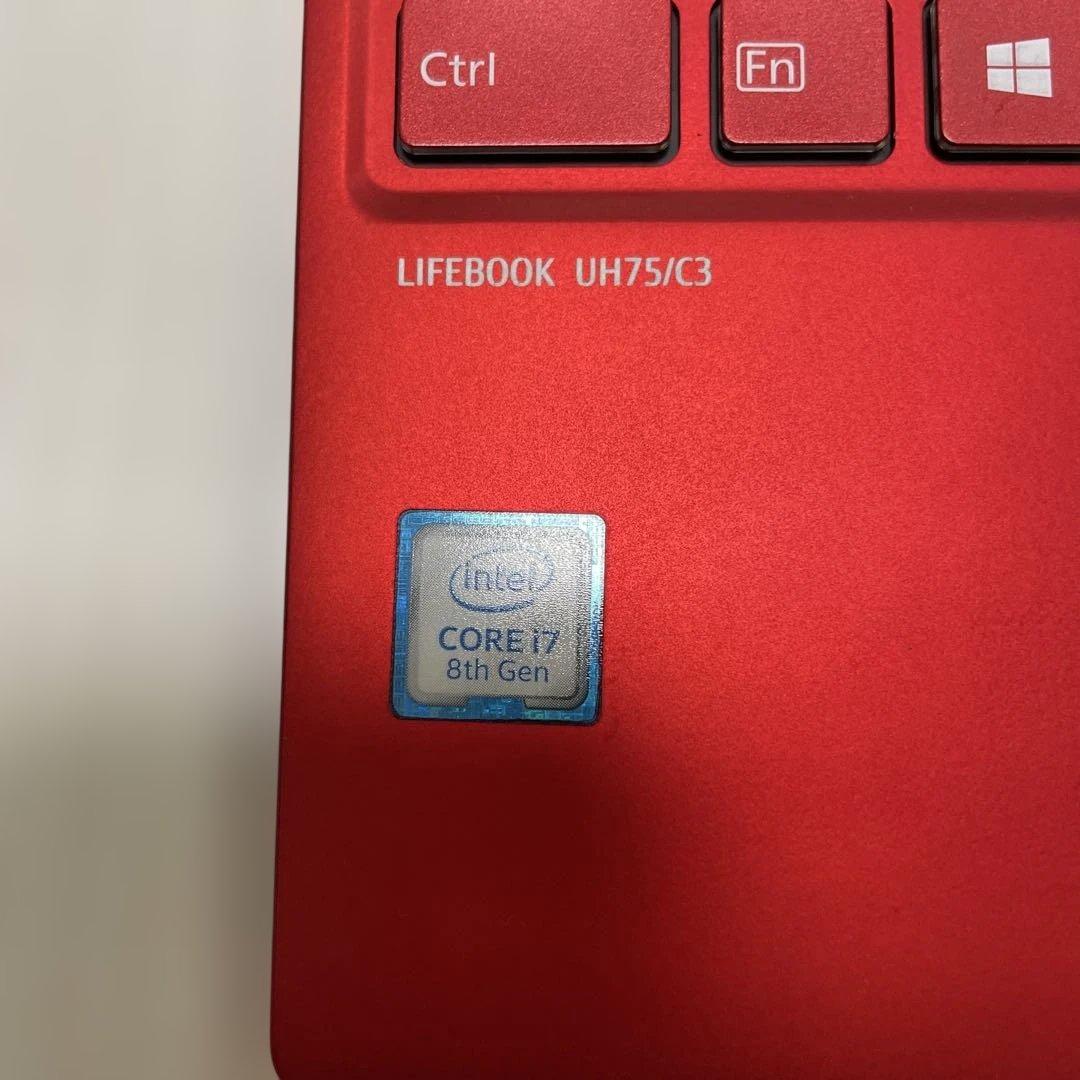Fujitsu LIFEBOOK UH75/C3 レッド