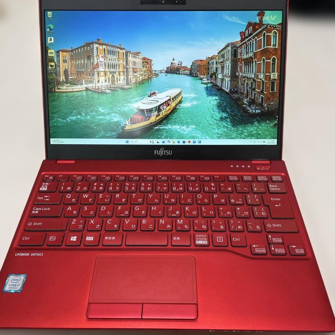 Fujitsu LIFEBOOK UH75/C3 レッド