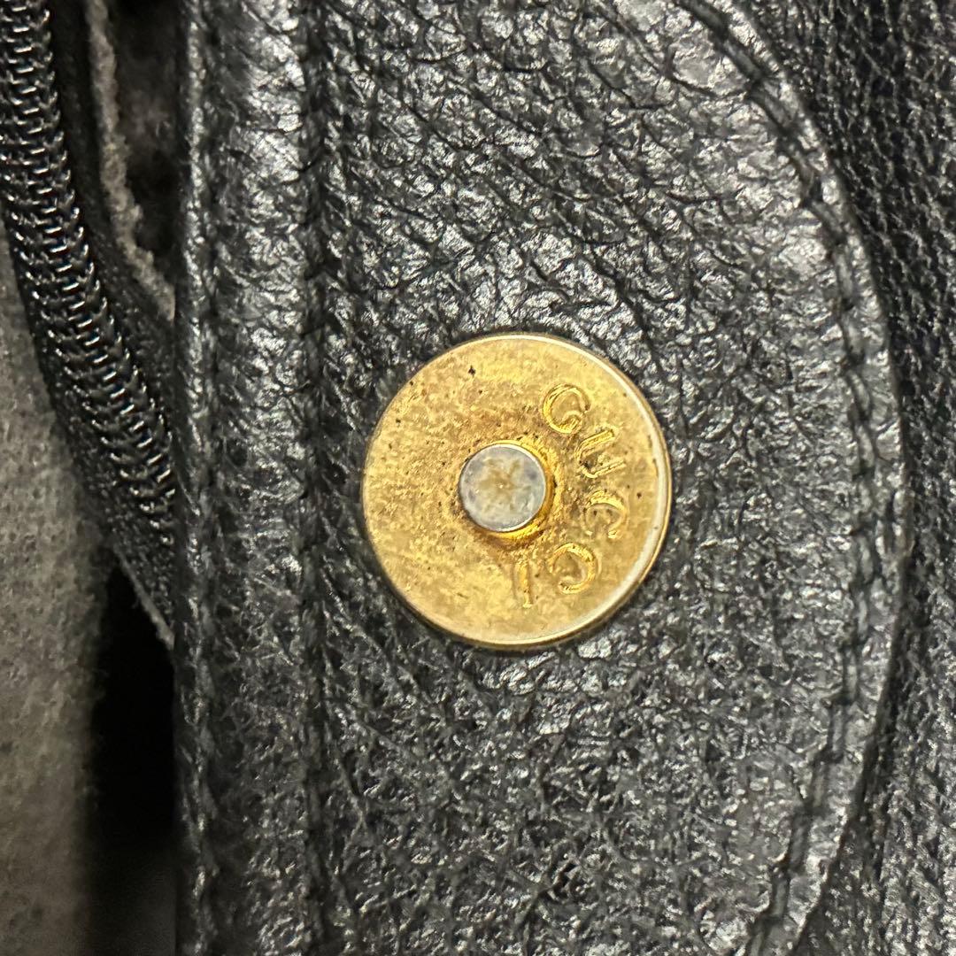 GUCCI グッチ ダイアナ　ハンドバッグ バンブー レザー　スエード　ブラック