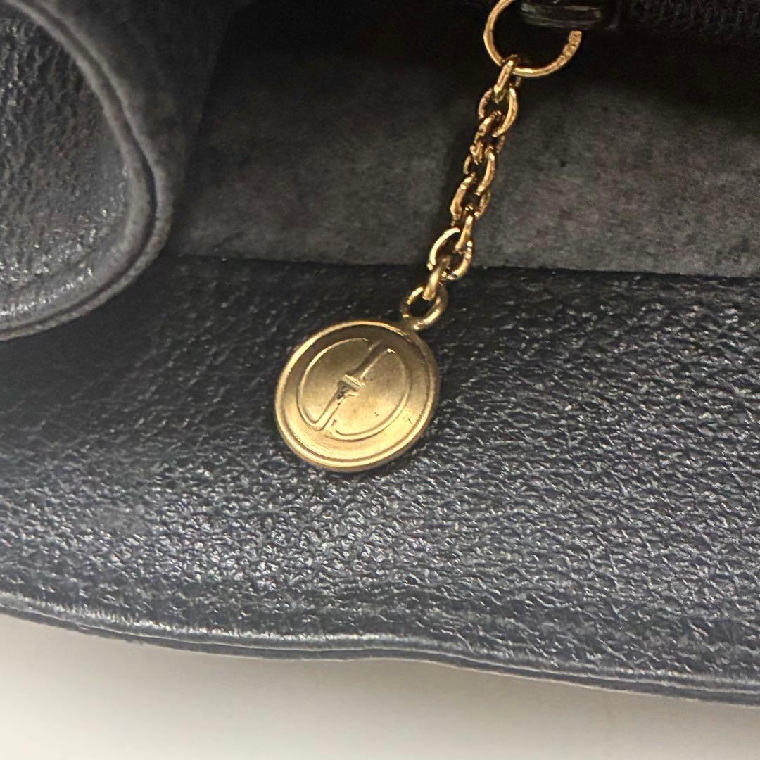 GUCCI グッチ ダイアナ　ハンドバッグ バンブー レザー　スエード　ブラック