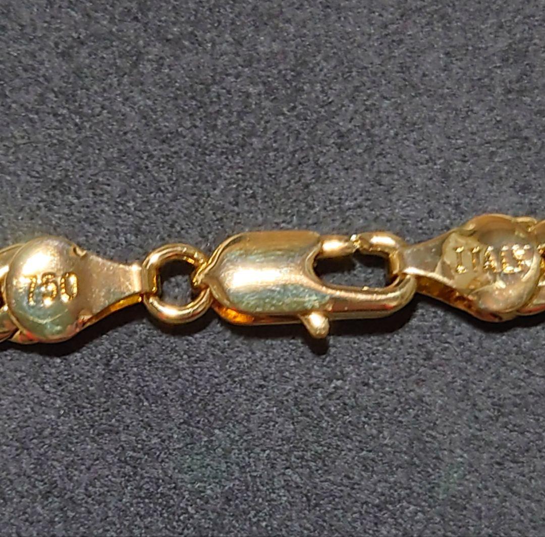 ゴールド ネックレス Italy750刻印あり