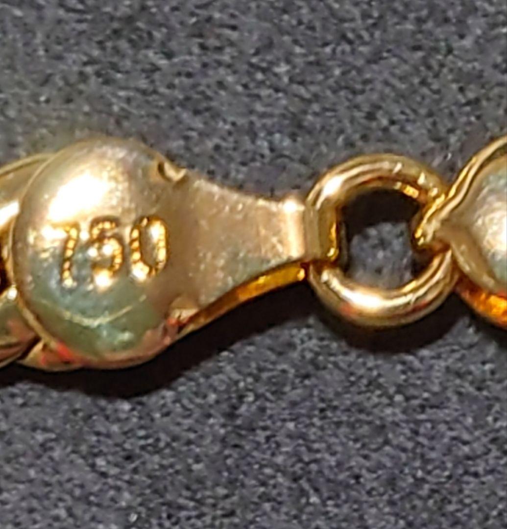 ゴールド ネックレス Italy750刻印あり