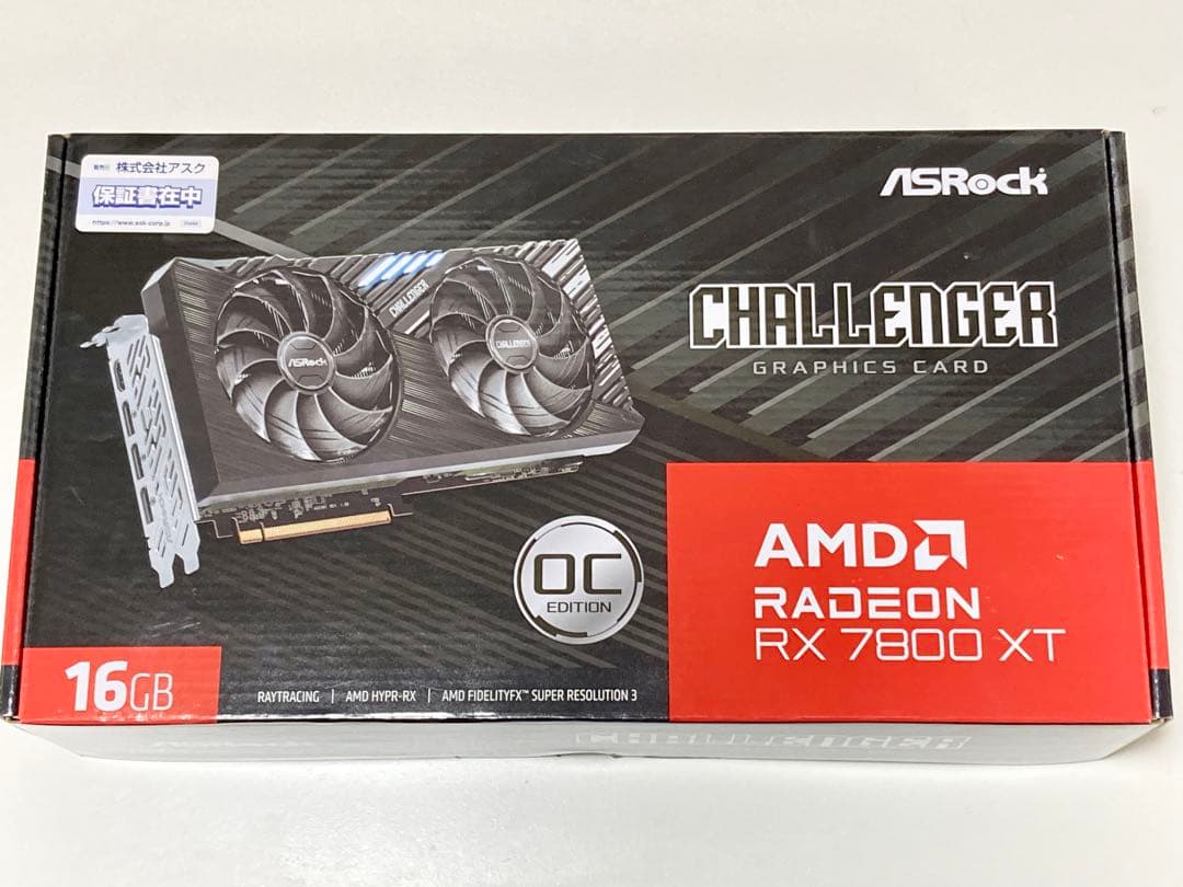 新品未開封 保証付 Radeon RX 7800 XT Challenger