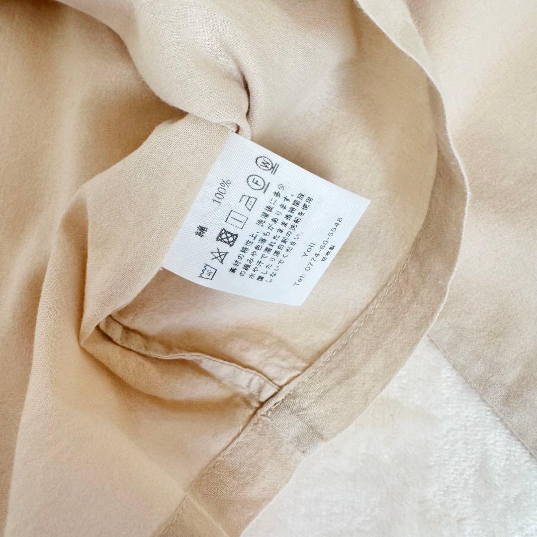 【美品】yoli simple wide blouse ブラウス ベージュ