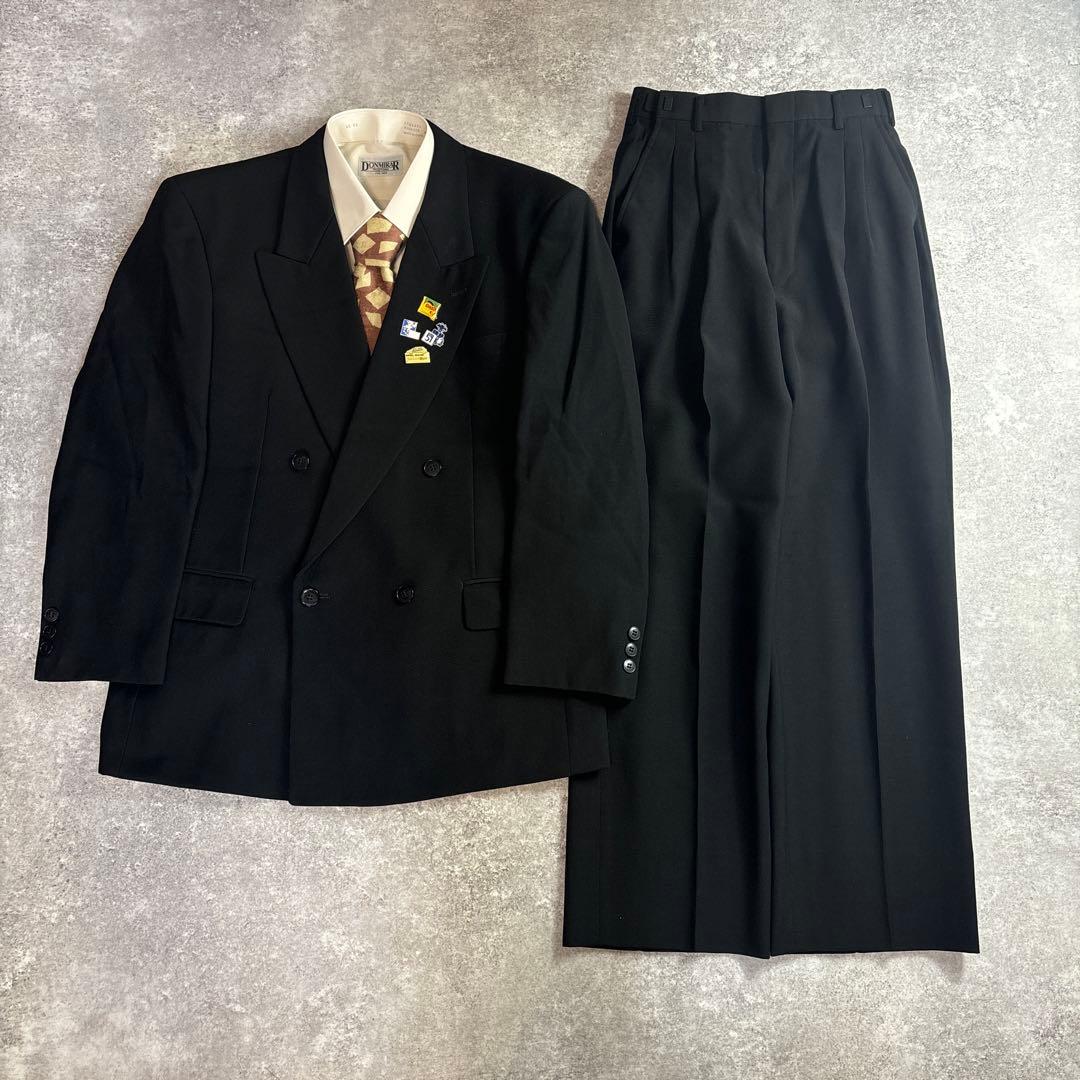 セットアップ ダブルスーツ 成人式 入学式 ピンズ vintage no.88