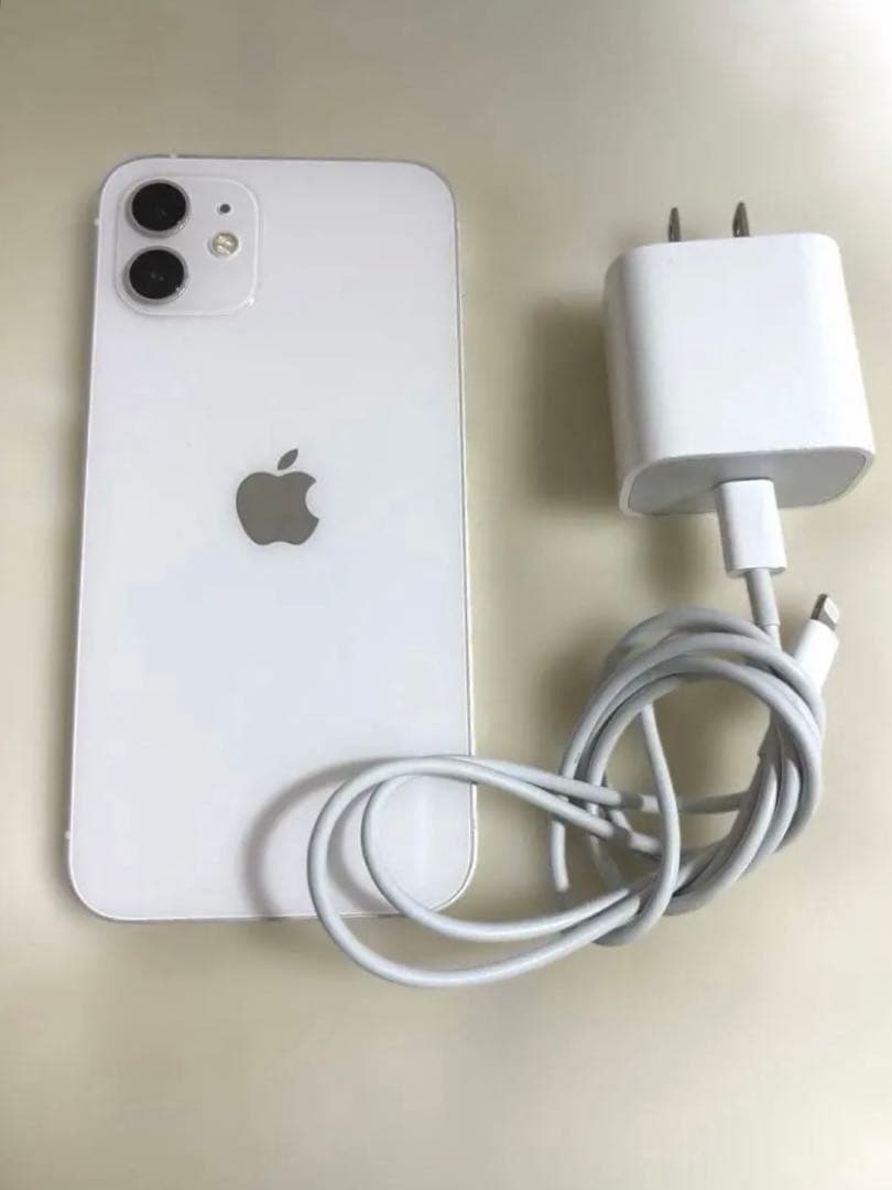 iPhone12 本体 64GB 本体 ホワイト 充電器付き