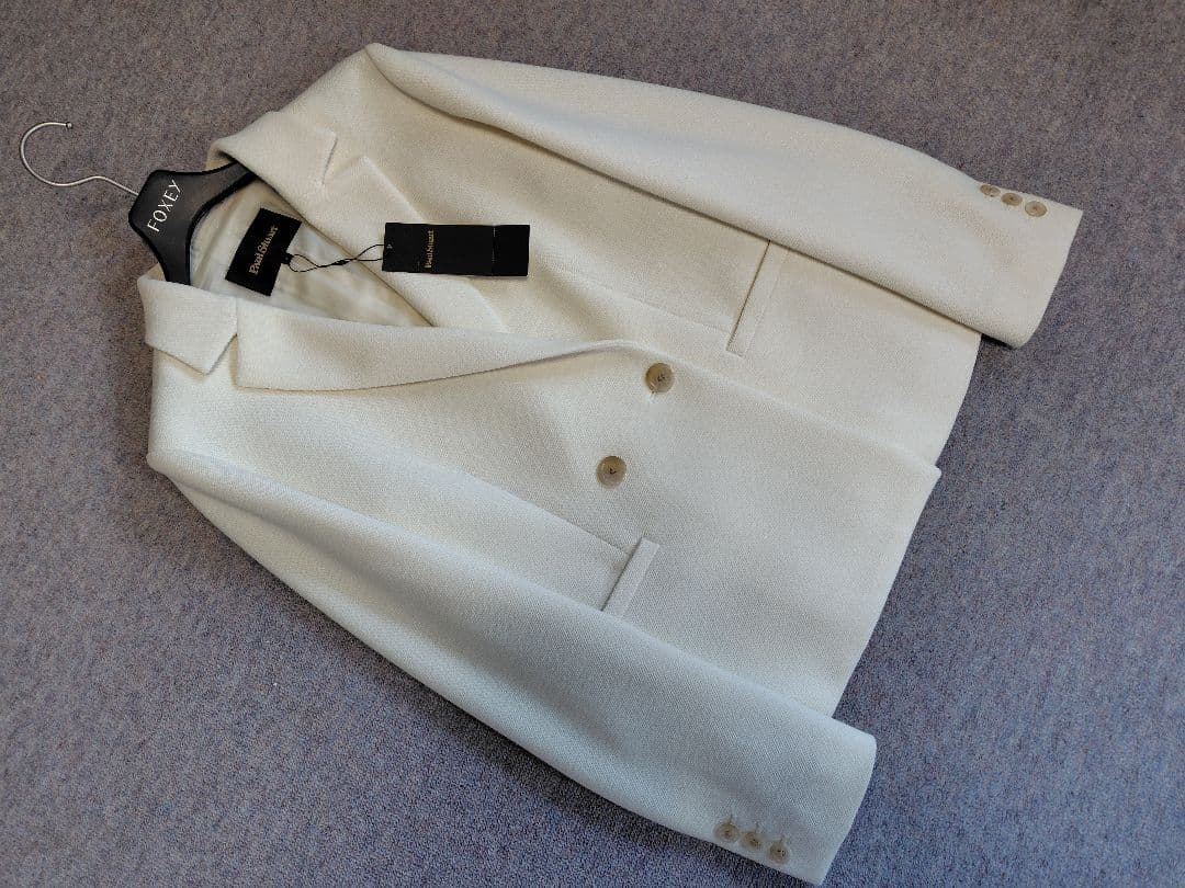 新品ポールスチュアートテクウェーブクロスWテーラードジャケット　6白88000円