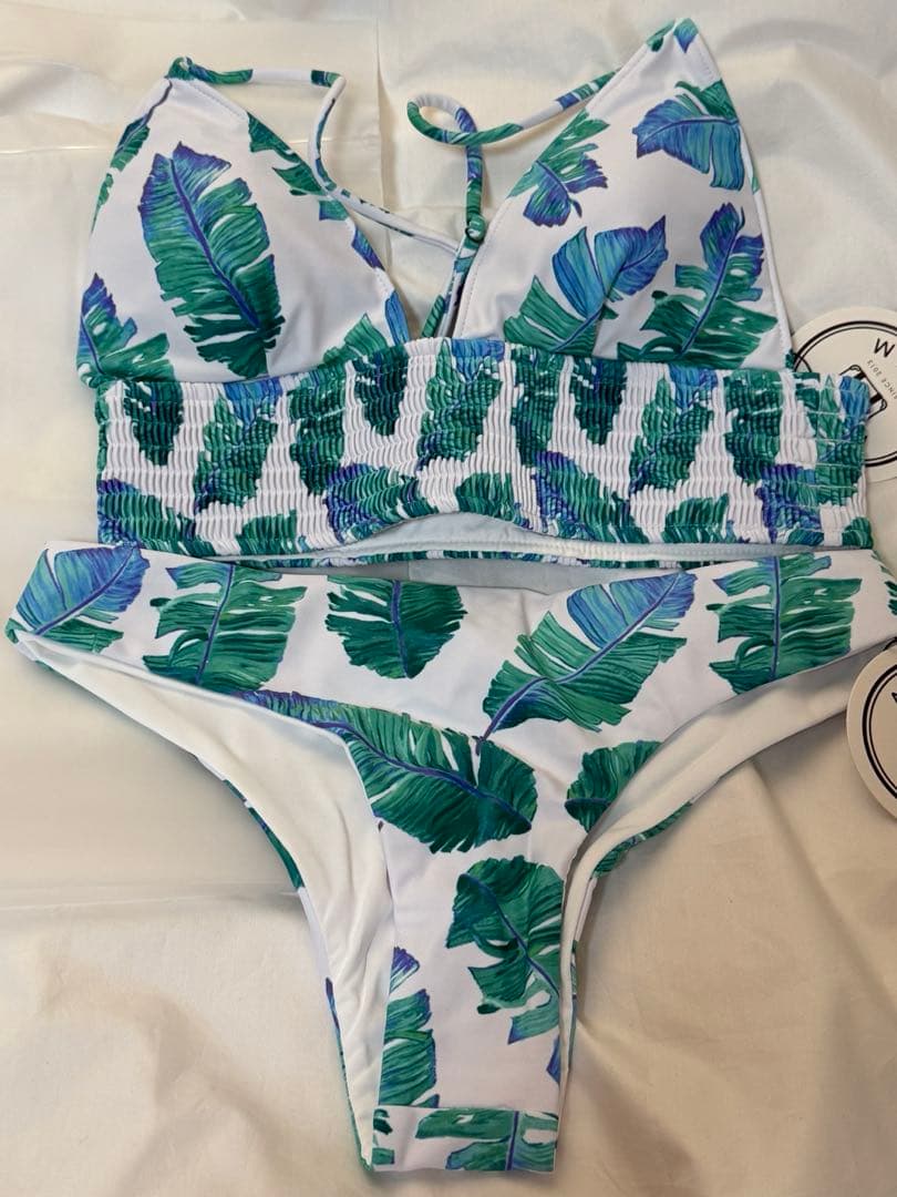 ALEXIA STAM バナナリーフ柄ビキニセット 新品