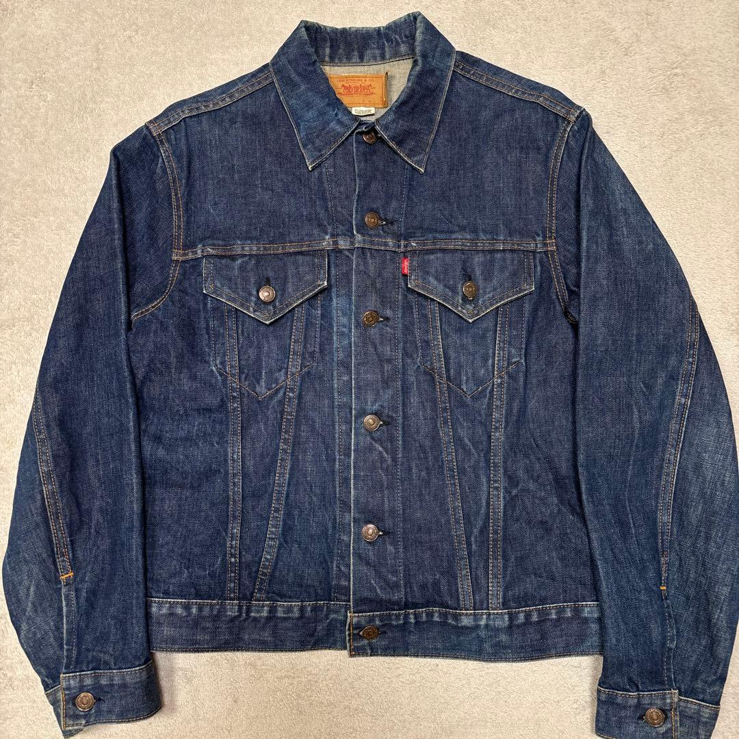 濃紺美品◎42 リーバイス 70505 USA製 布ケアタグビッグE直後