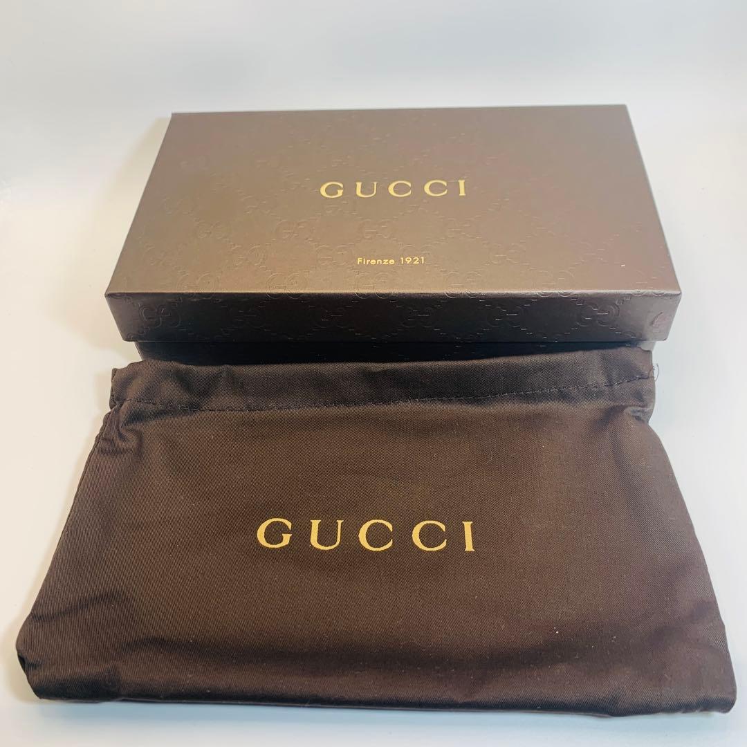 GUCCIグッチ 長財布 ラブリー/シマライン 251861 ブラウン レザー