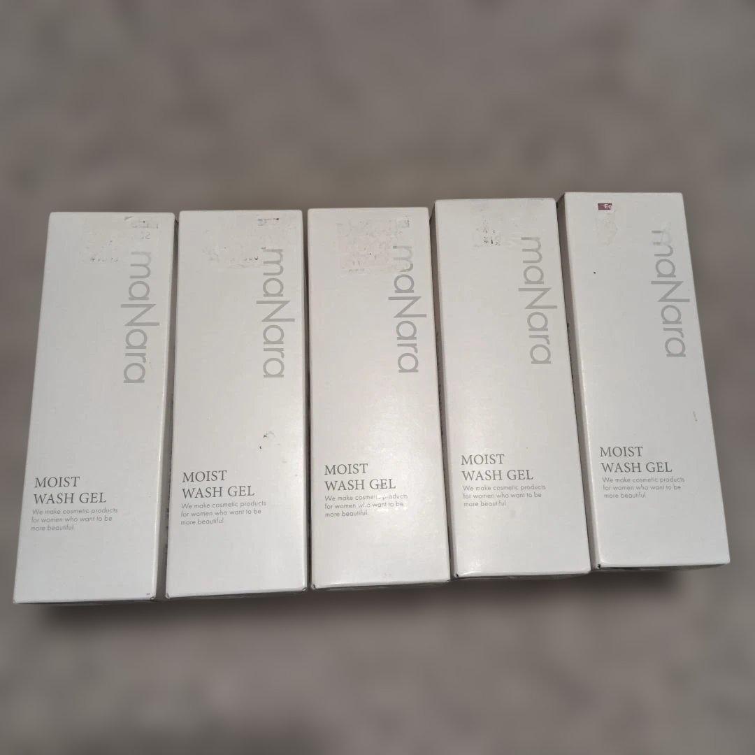 【未使用】マナラ　モイストウォッシュゲル　美容液洗顔料　120ml　5本セット