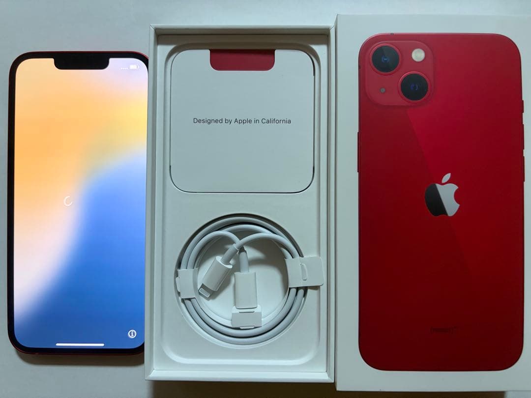 Apple iPhone 13 RED 赤 本体 128GB 84%
