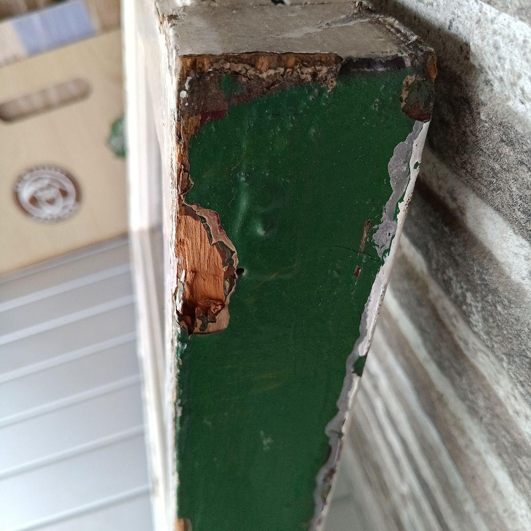 「リー」アンティークガラス　窓枠付きパネル　イギリス製　洋風雑貨