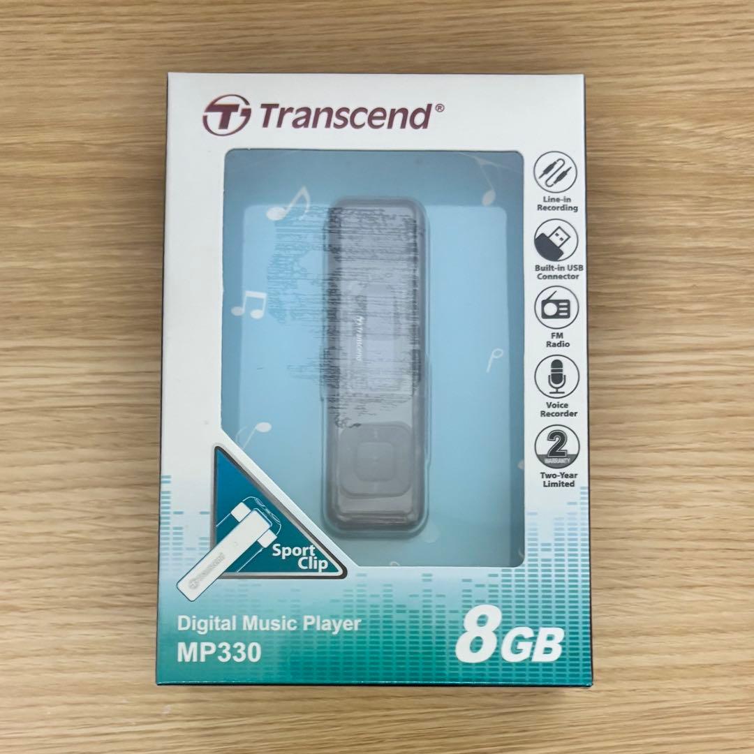 新品未使用未開封トランセンドデジタルミュージック プレーヤーMP330 黒8GB