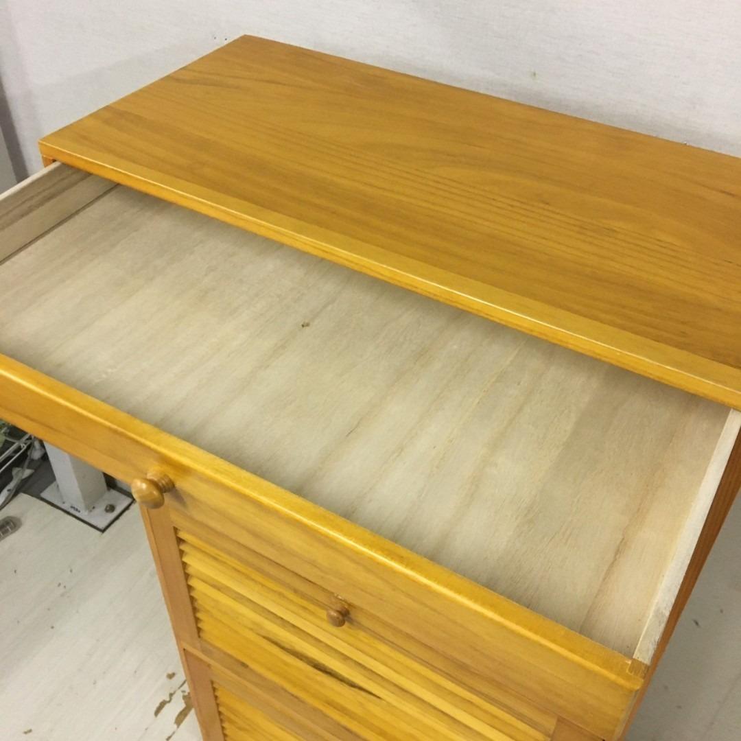 24945 天然木 3段シューズボックス　靴箱 スリーアイ MSS-6973NA