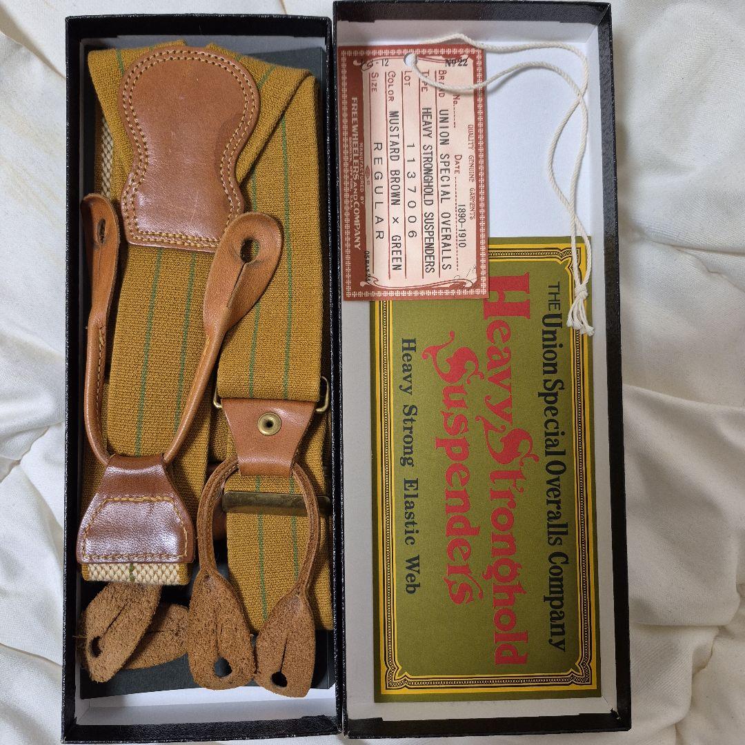 l*A様 フリーホイーラーズ サスペンダー MASTARD BROWN