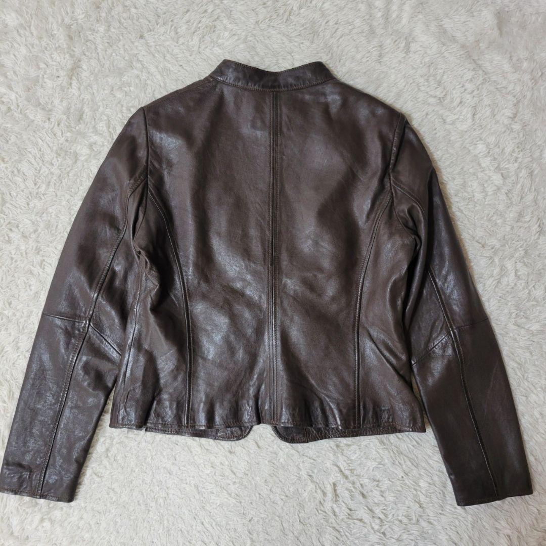 新品タグ付✨　ハルフ　ライダースジャケット　シングル　レザー　大きいサイズ　XL