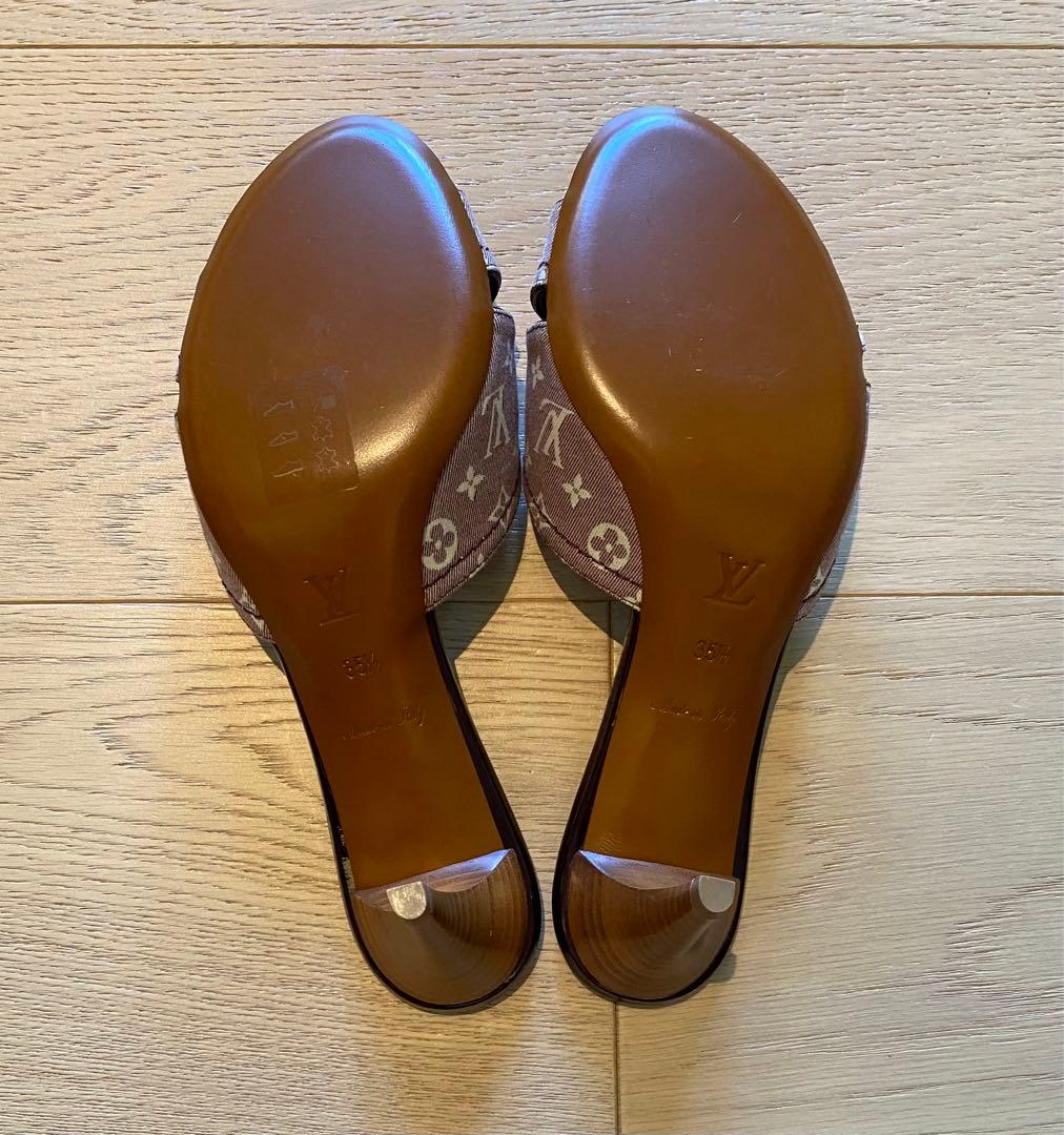 ルイヴィトン LOUIS VUITTON/モノグラムミニラン エベヌ ミュール