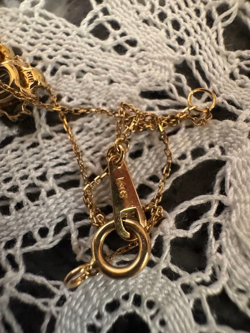 き*ん様 パライバトルマリン ダイヤモンド ベビーパール K18ソ付き ネックレ