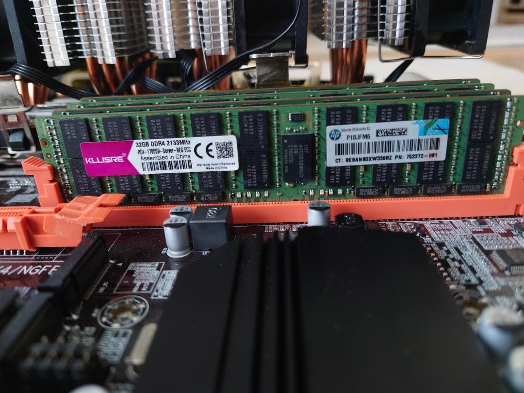 KLLISRE 256GB DDR4 ECC メモリー 32GB×8枚