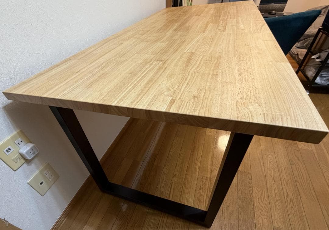 KANADEMONO THE TABLE ラバーウッド ナチュラル スクエア