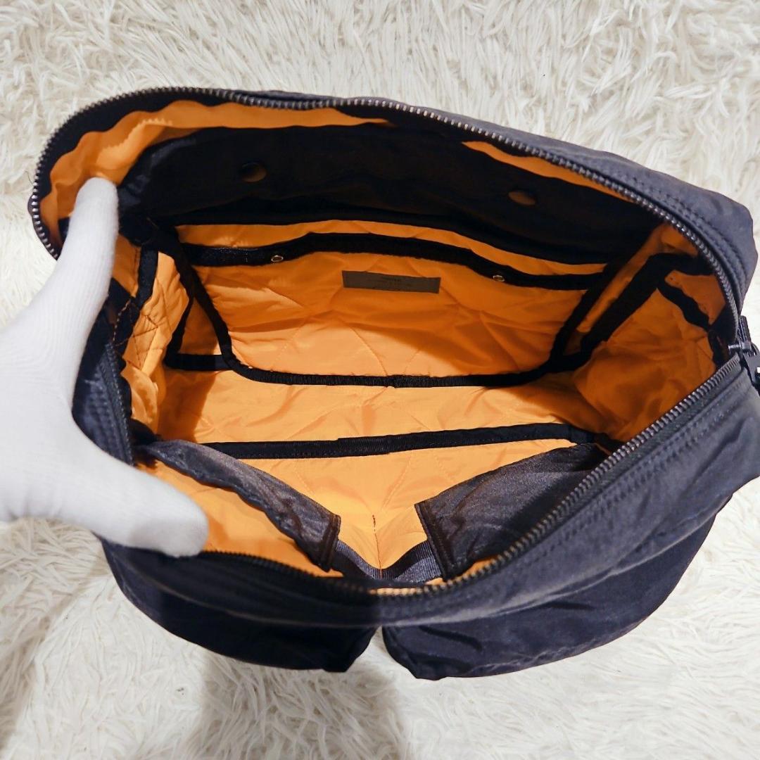 美品 PORTER FORCE ショルダーバッグ 斜め掛け クロスボディ 黒