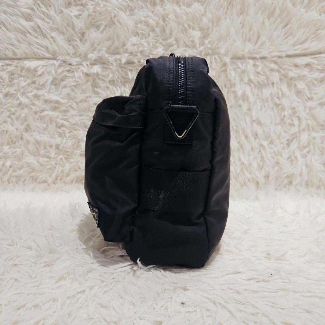 美品 PORTER FORCE ショルダーバッグ 斜め掛け クロスボディ 黒