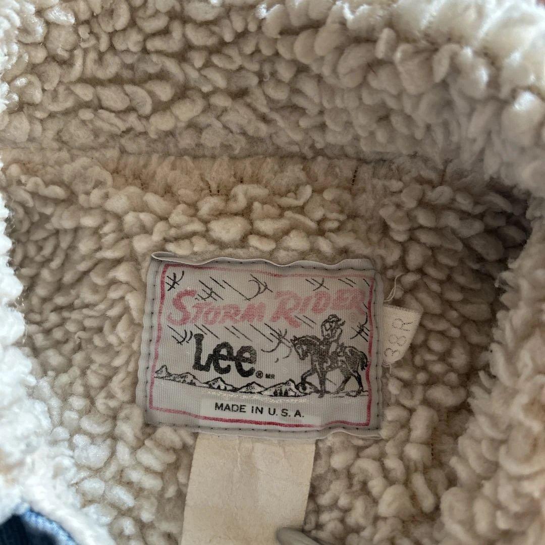 Lee ストームライダーUSA製デニムボアジャケット希少38サイズ
