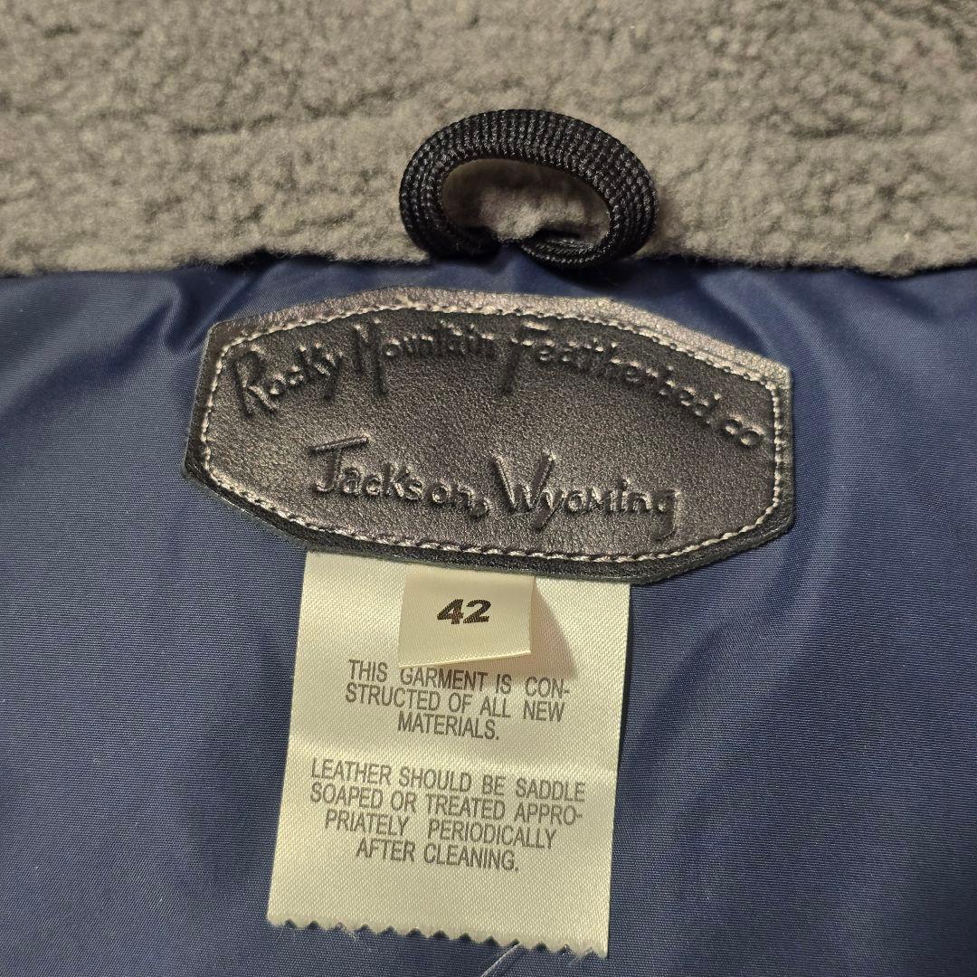 ロッキーマウンテンフェザーベッド × エイプ ダウンベスト ウール 42