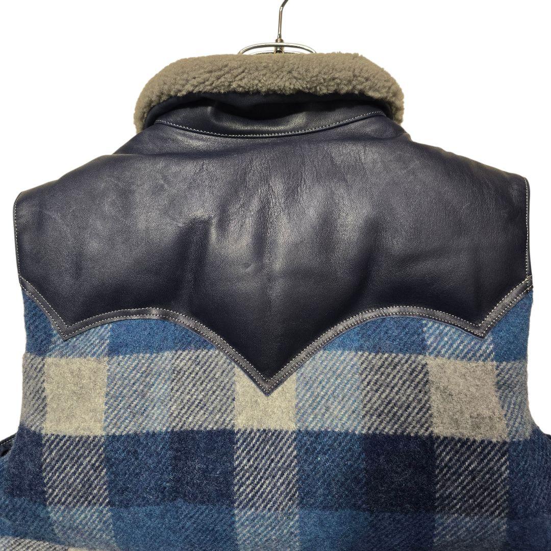 ロッキーマウンテンフェザーベッド × エイプ ダウンベスト ウール 42