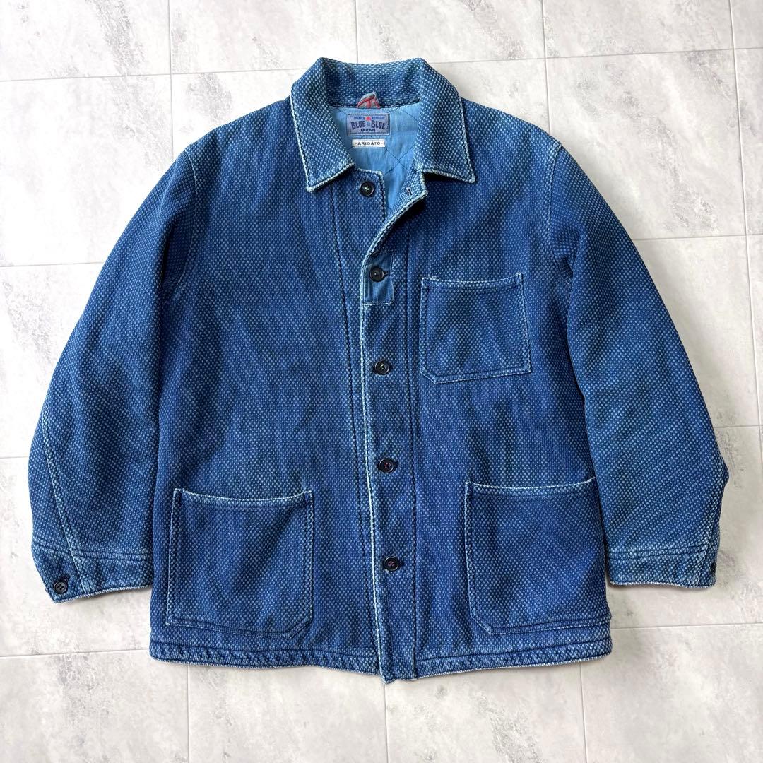 【超希少】ブルーブルー 刺子 カバーオール ジャケット インディゴコットン