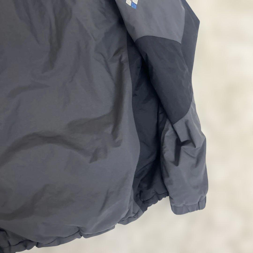 【美品】モンベル　スキーウエア　ダウンジャケット　Mサイズ　グレー　ブラック