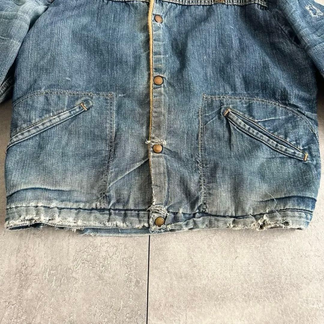 70s Wrangler コーデュロイカラー　デニムジャケット