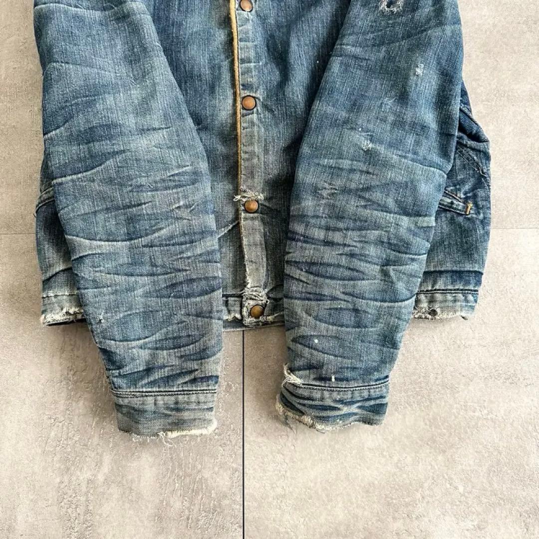 70s Wrangler コーデュロイカラー　デニムジャケット