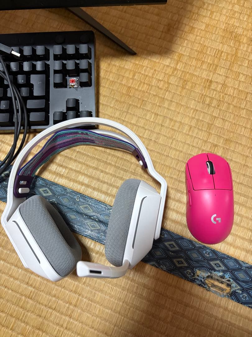 た*き様 LogicoolG733 ゲーミングヘッドセット ホワイト