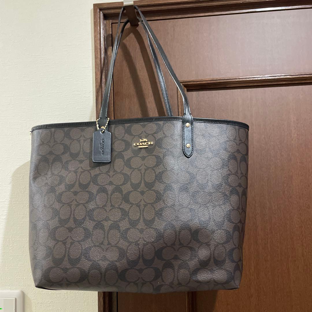 COACH ブラウン トートバック　リバーシブル