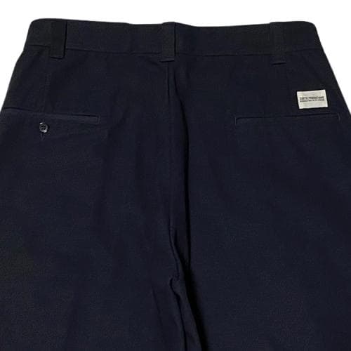 美品 COOTIE RAZA 1 TUCK トラウザーズ ネイビー L ワイド