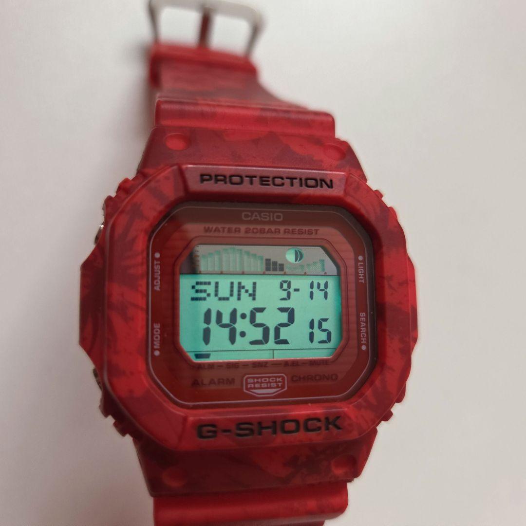 G-SHOCK デジタル腕時計 赤柄付き