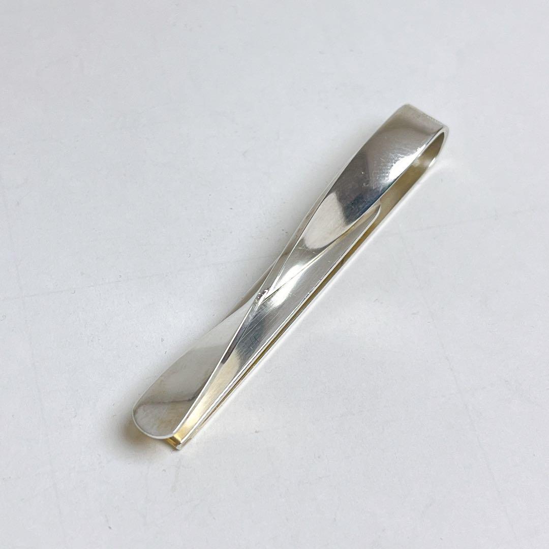 ジョージジェンセン　ツイスト　ネクタイピン　タイバー　925